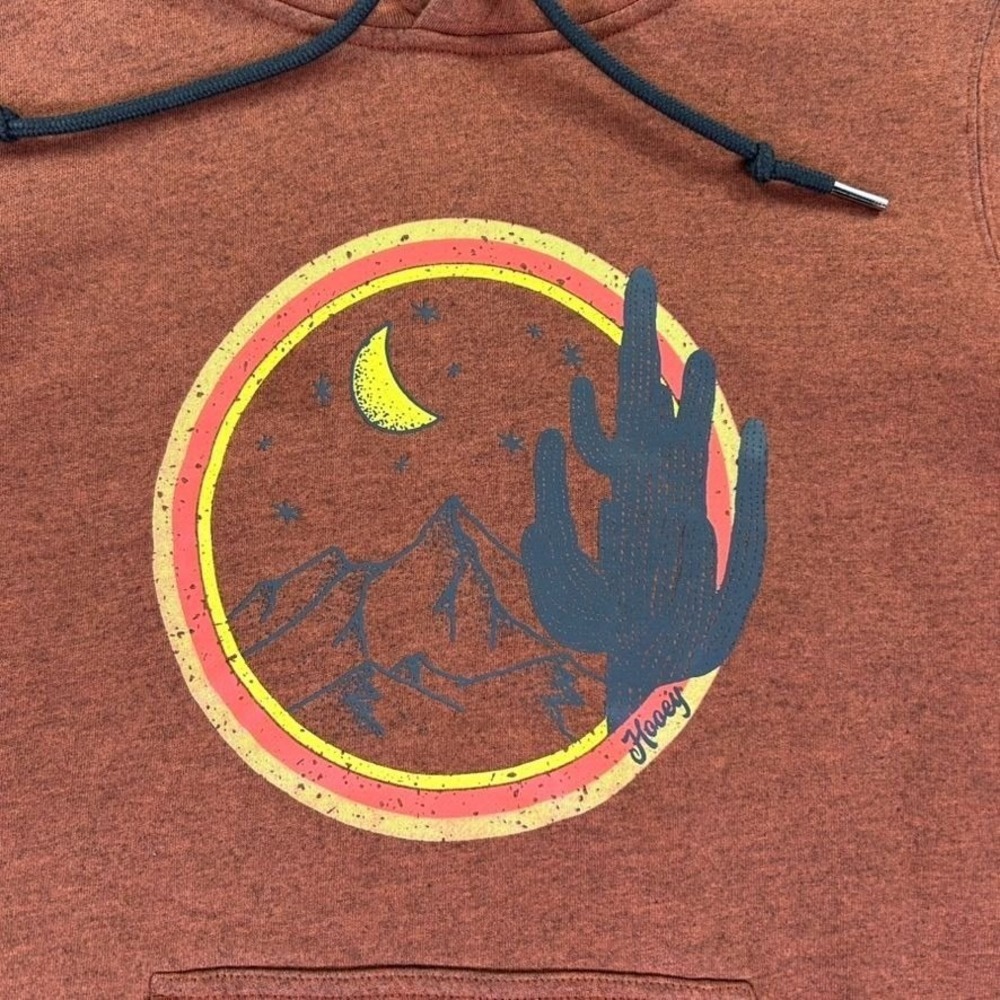 Hooey Marfa Heather Hoody Womens‎ Medium Brown Rust Pullover Western Warm Casual - Picture 3 of 10